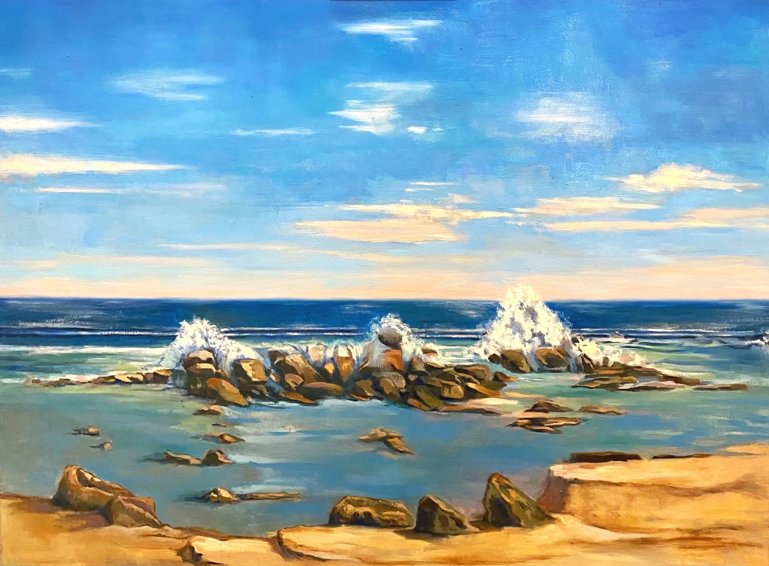 Ditch Plains II, 40 x 30", oil on canvas