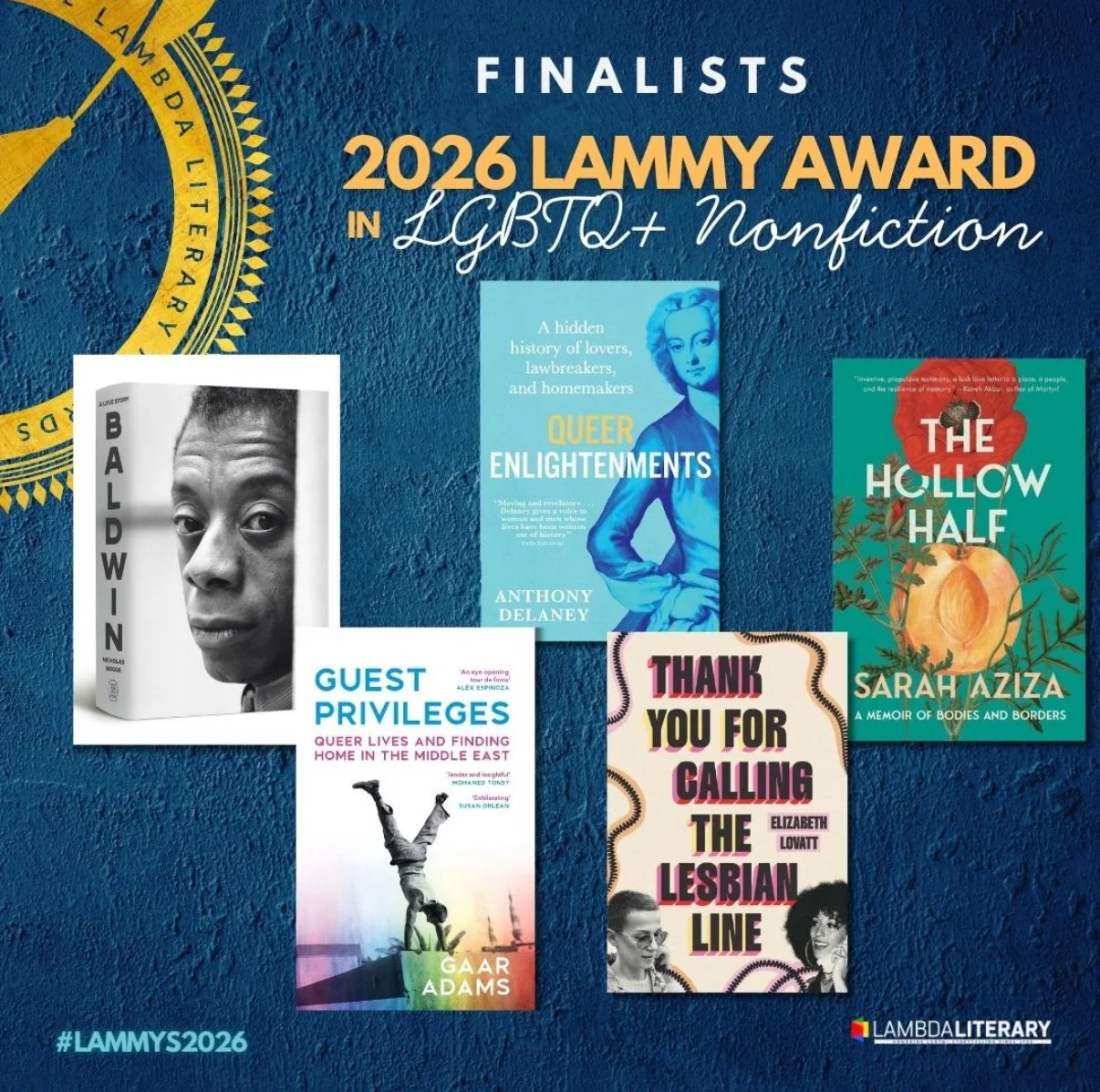 gaar adams’s guest privileges NAMED A FINALIST FOR LAMMY AWARD IN LGBTQ+ NONFICTION
