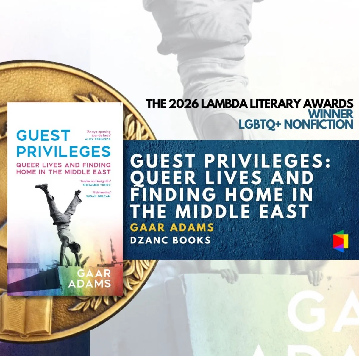WINNER OF THE LAMMY AWARD IN LGBTQ+ NONFICTION: GUEST PRIVILEGES BY GAAR ADAMS