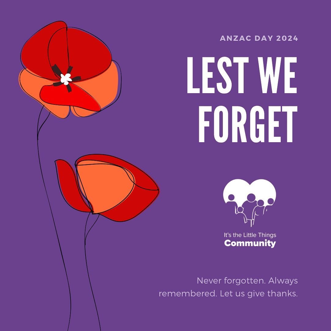 This ANZAC Day we honour the sacrifices of our brave soldiers and remember their courage and selflessness.

Throughout the week, with tremendous help from our partnering local schools MLC, Ruyton and our ItLTC ambassador Genevieve, we were able to de