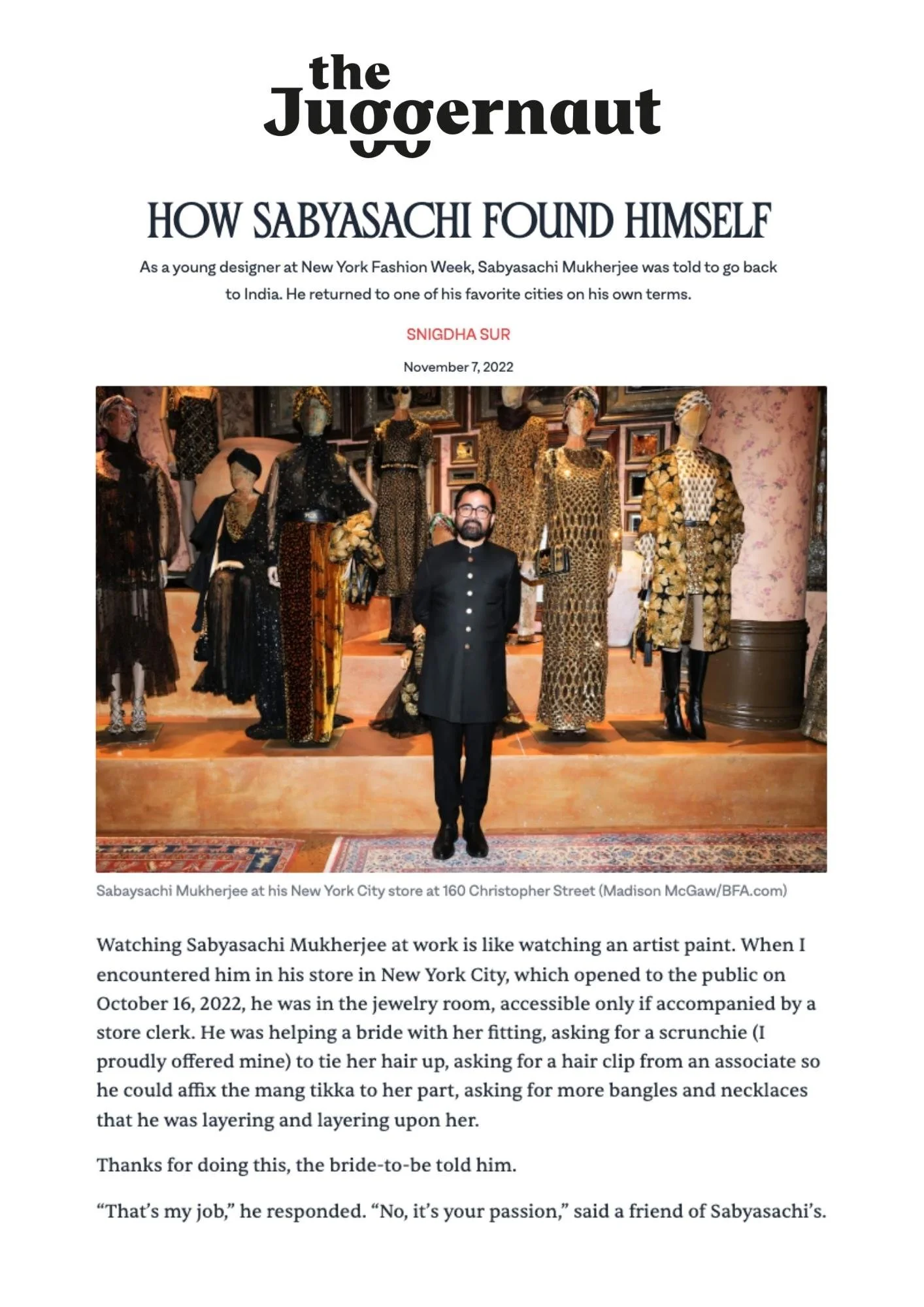      

 
    https://www.thejuggernaut.com/sabyasachi-mukherjee-interview-indian-fashion-new-york-city  
 




















  
  



             