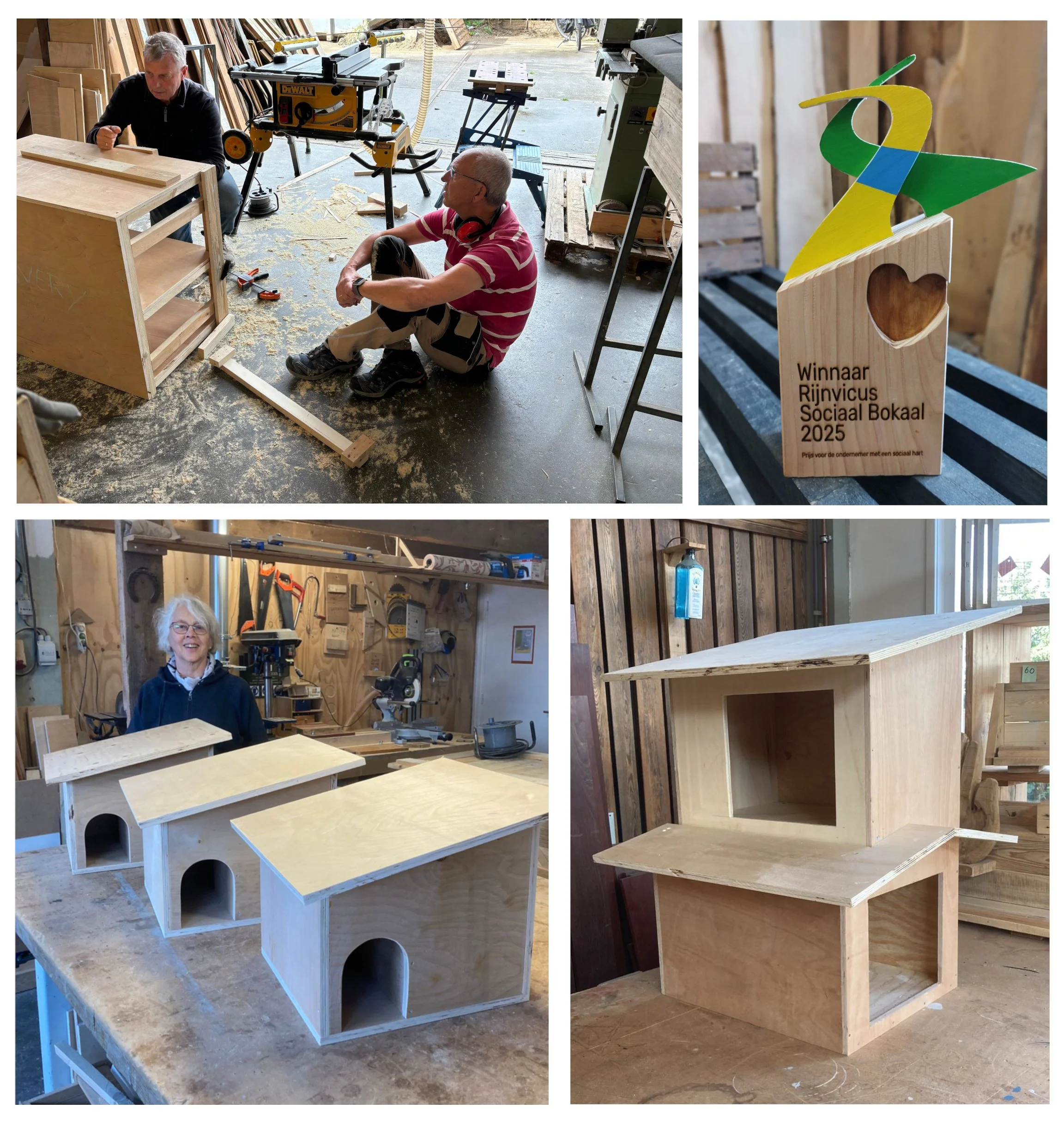 Gemaakt van circulair hout