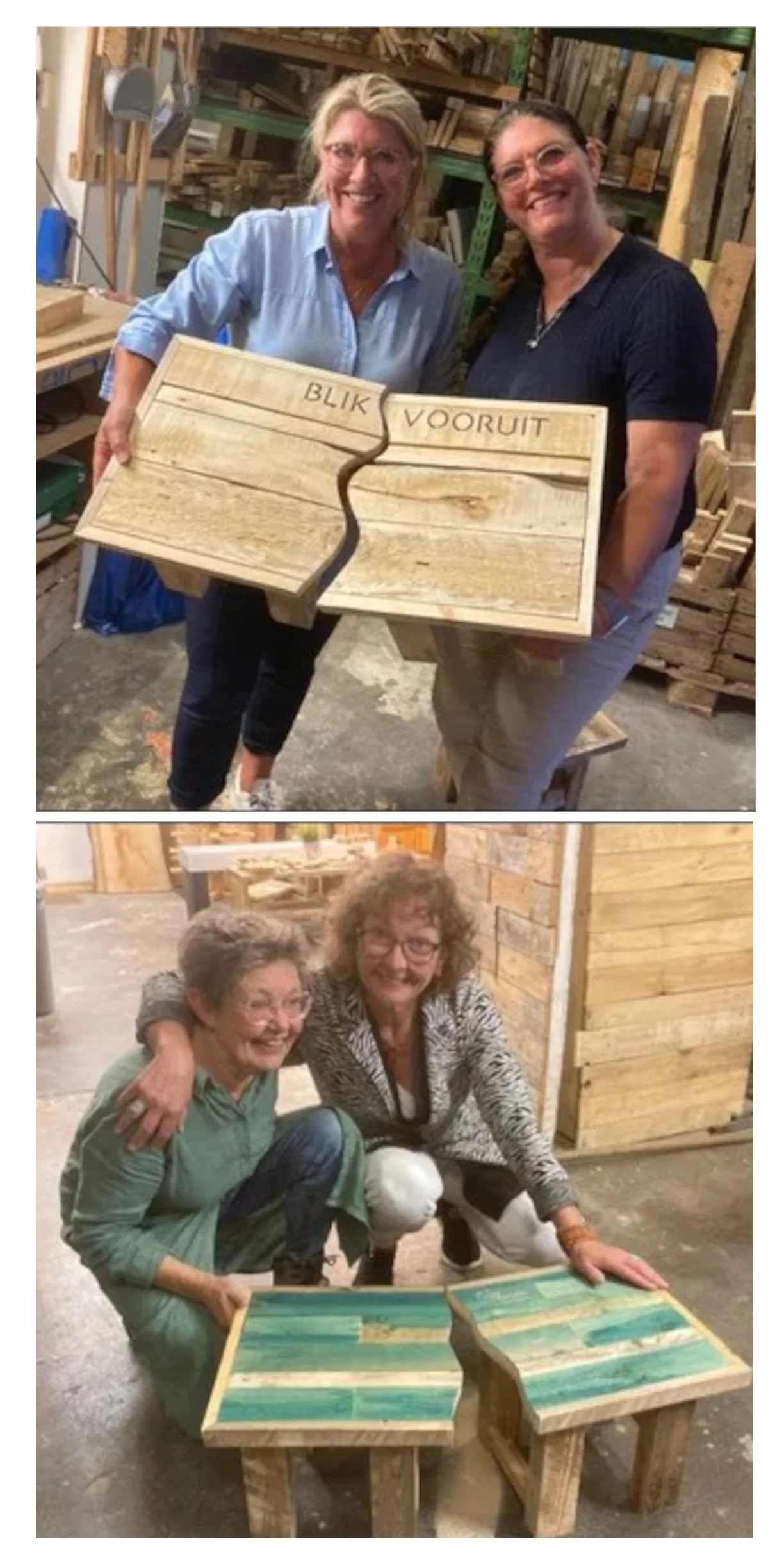 zelf gemaakt: circulair, orgineel en van circulair hout