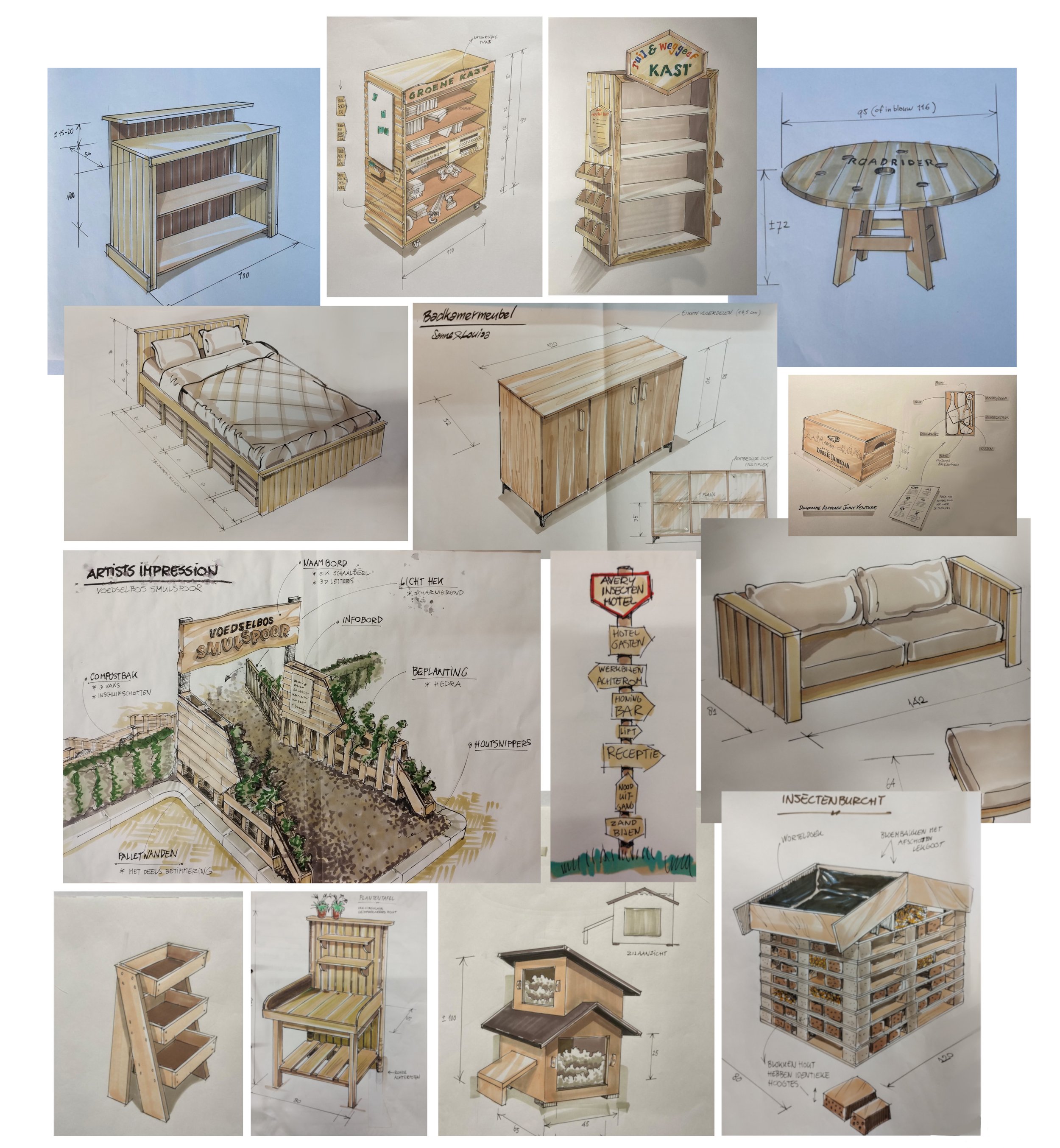 gemaakt van circulair hout
