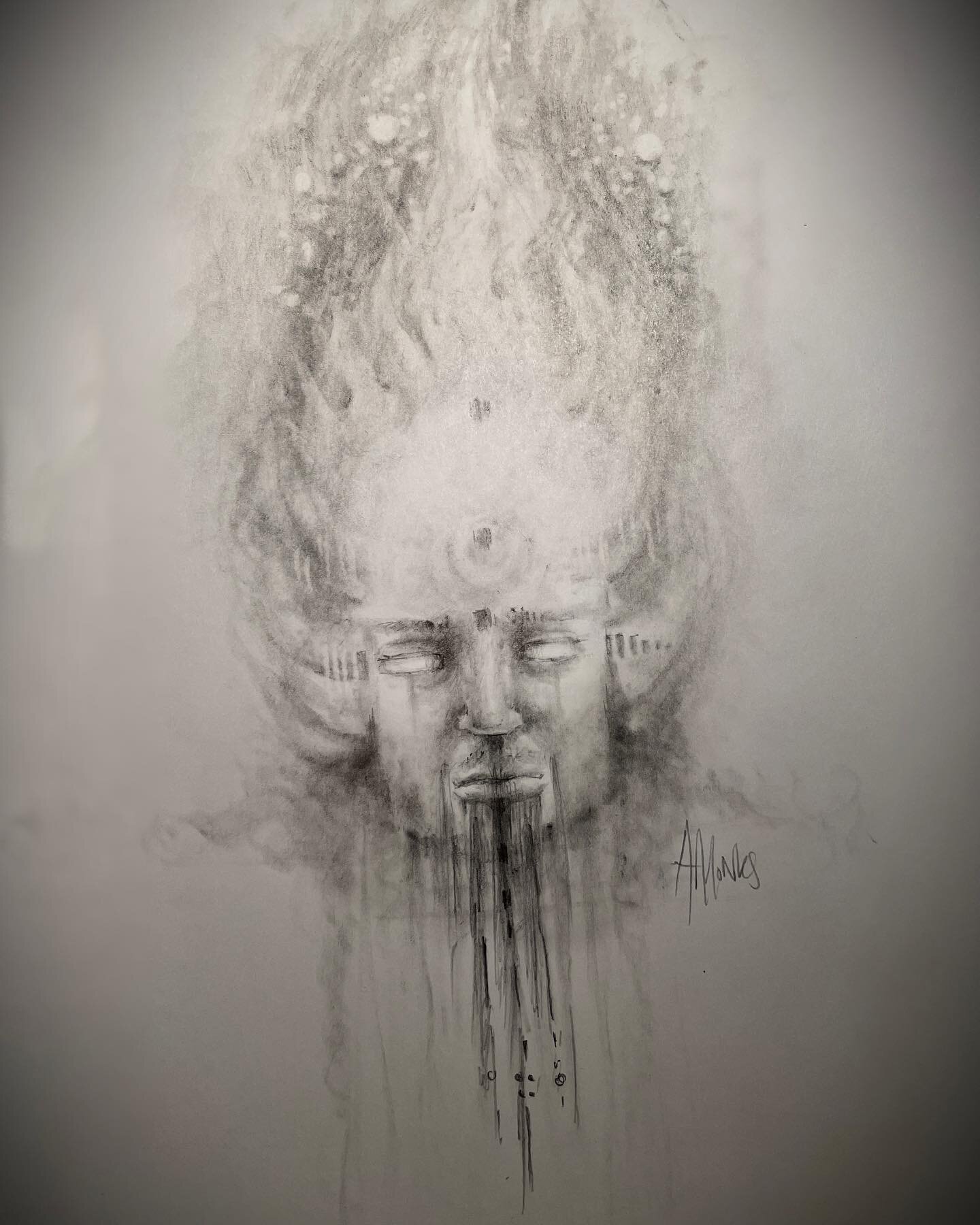 &lsquo;Postliminal&rsquo;
Something new is emerging for me to express in art. This is the beginning of it for me. 

#drawing #sketch #portrait #graphite #art #artist