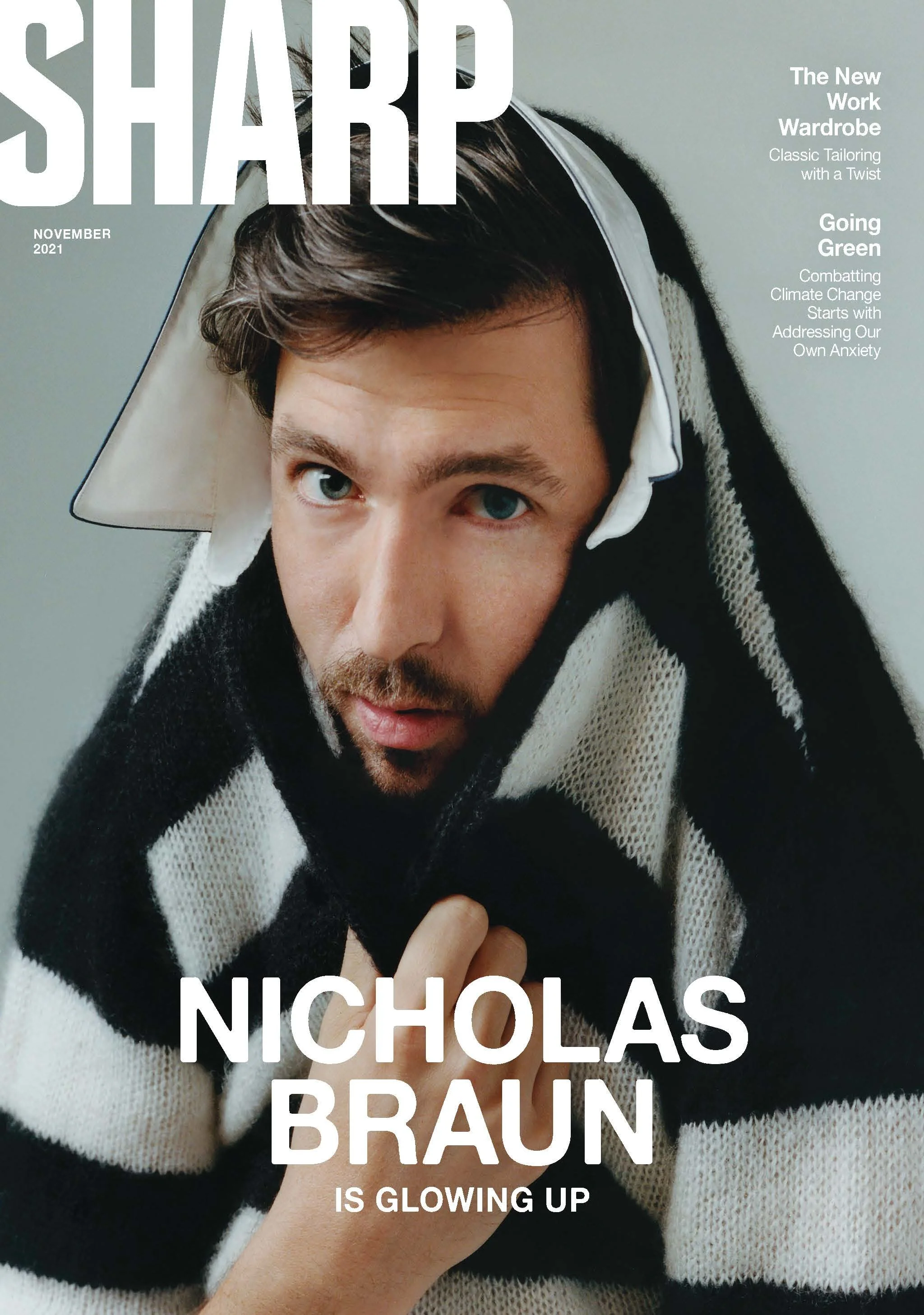 Nicholas Braun - Sharp Cover