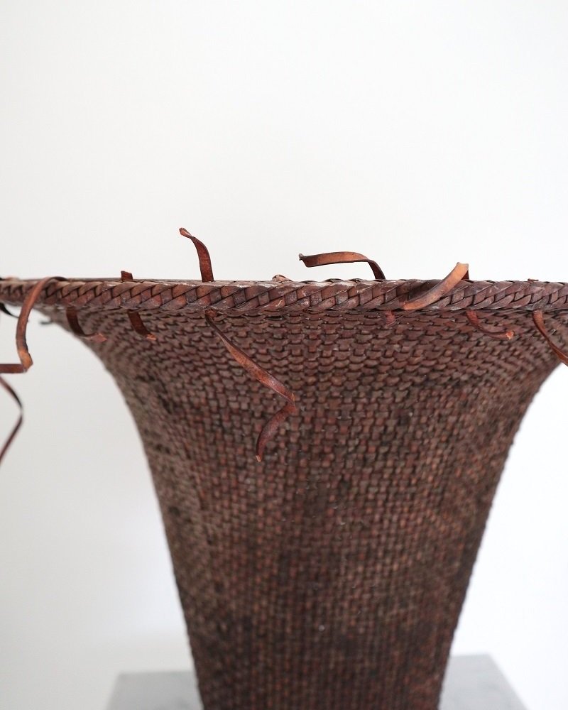 Hand woven traditional Indian tea leaf basket