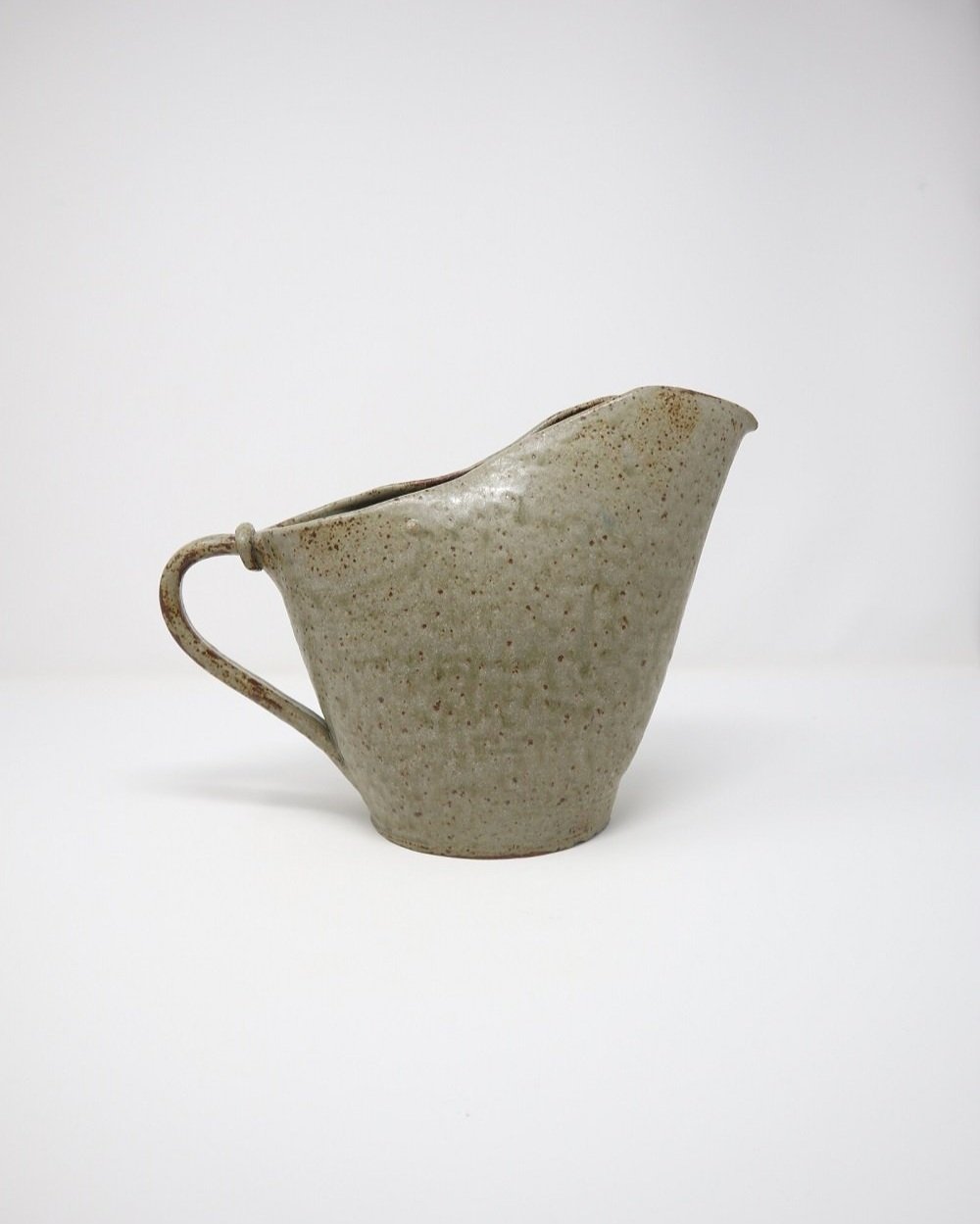 Vintage studio pottery large oversized rustic ceramic jug