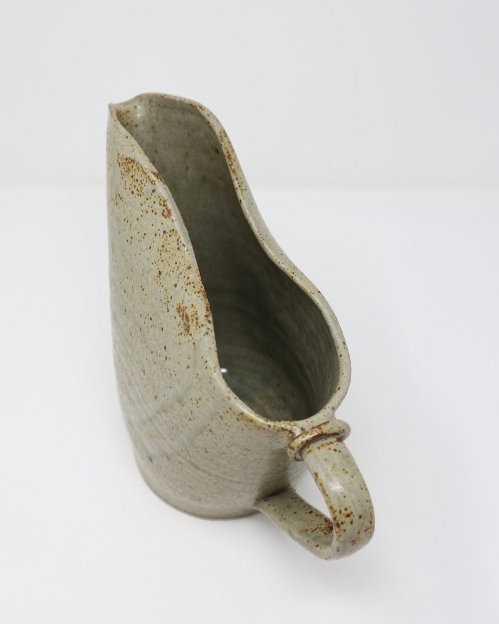 Vintage studio pottery large oversized rustic ceramic jug