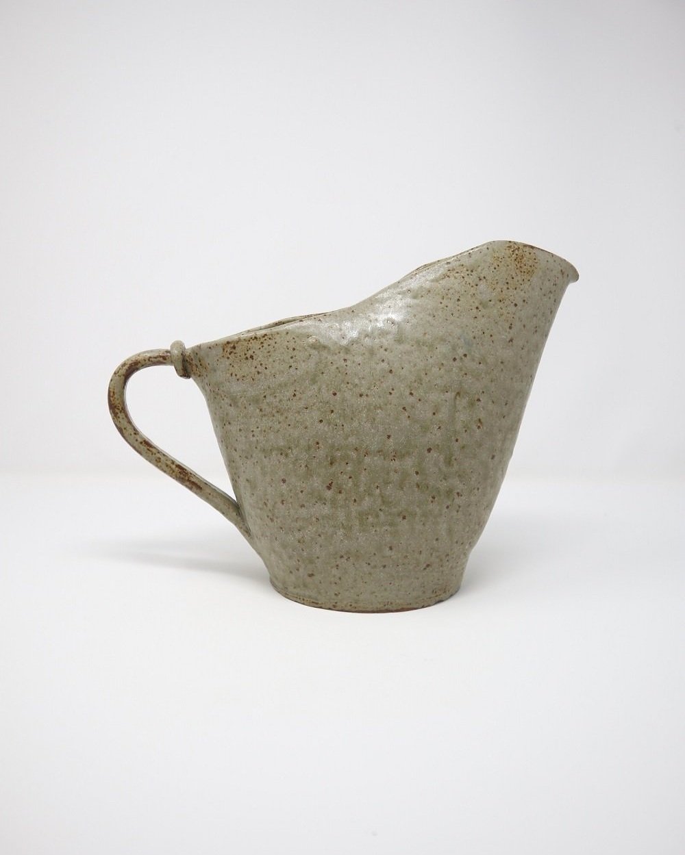 Vintage studio pottery large oversized rustic ceramic jug