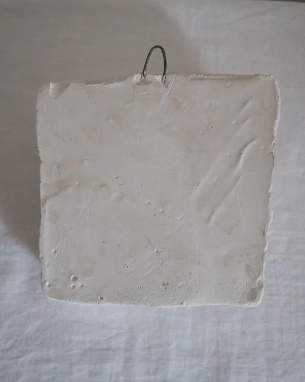 Vintage white plaster cast of David's eye by Michaelangelo.