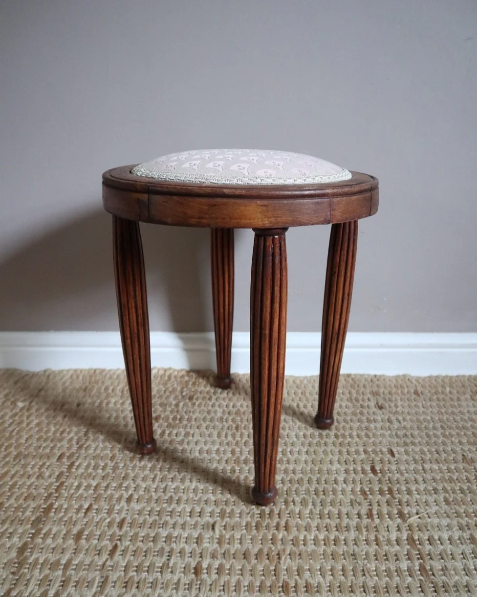 Antique Regency style wooden stool