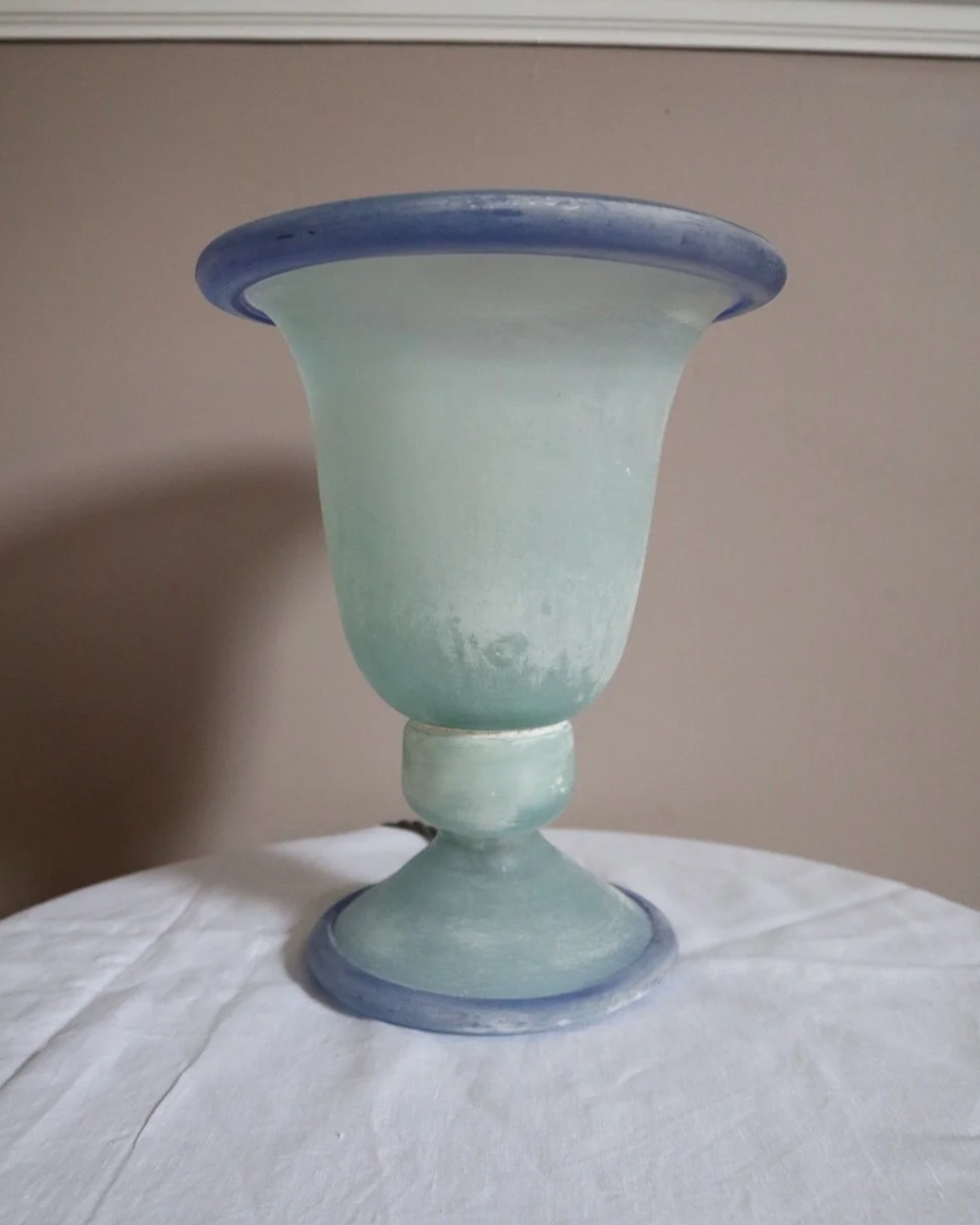 Italian Murano Scavo table lamp