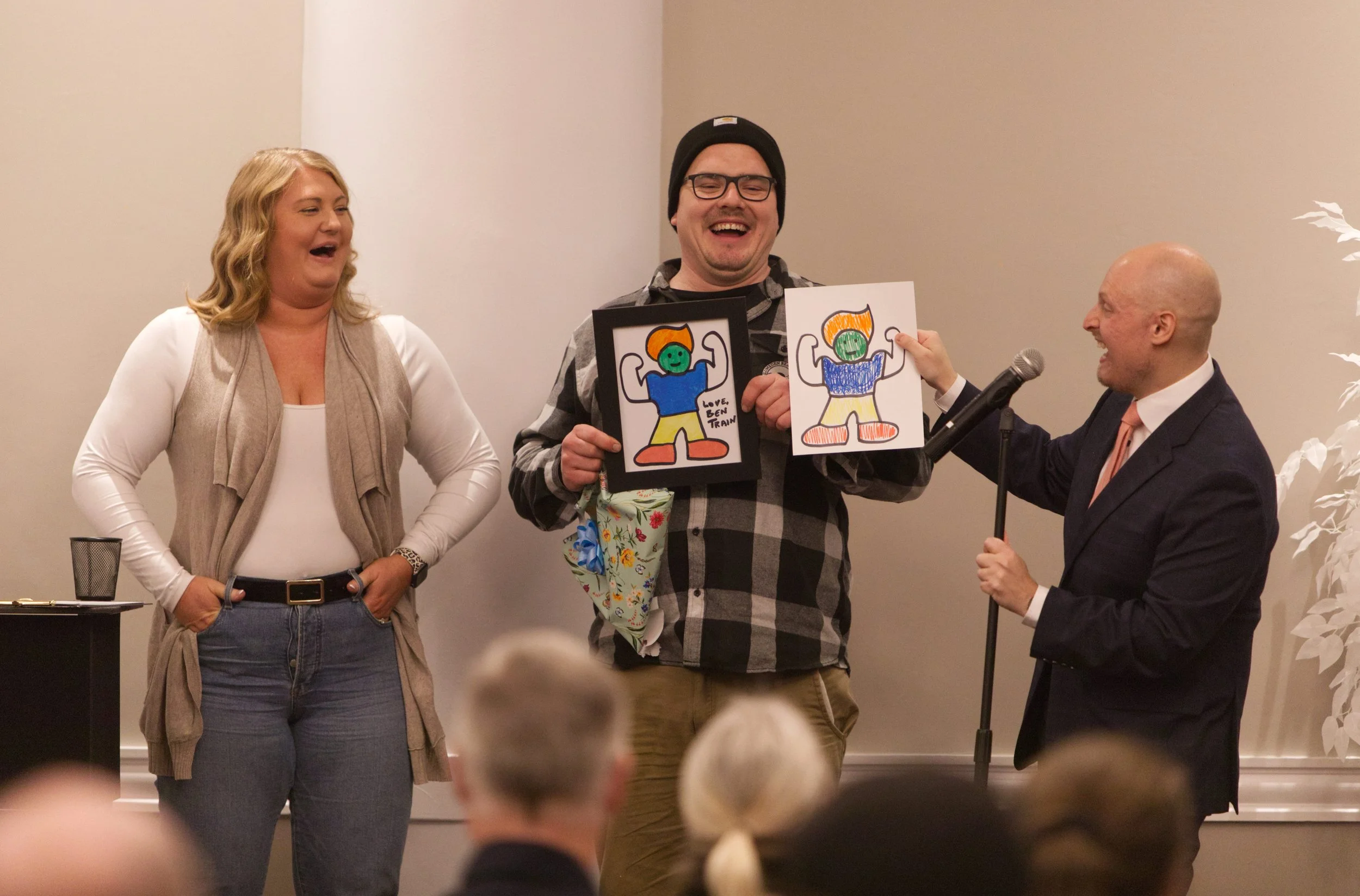 Corporate magician performing interactive magic at a Toronto event