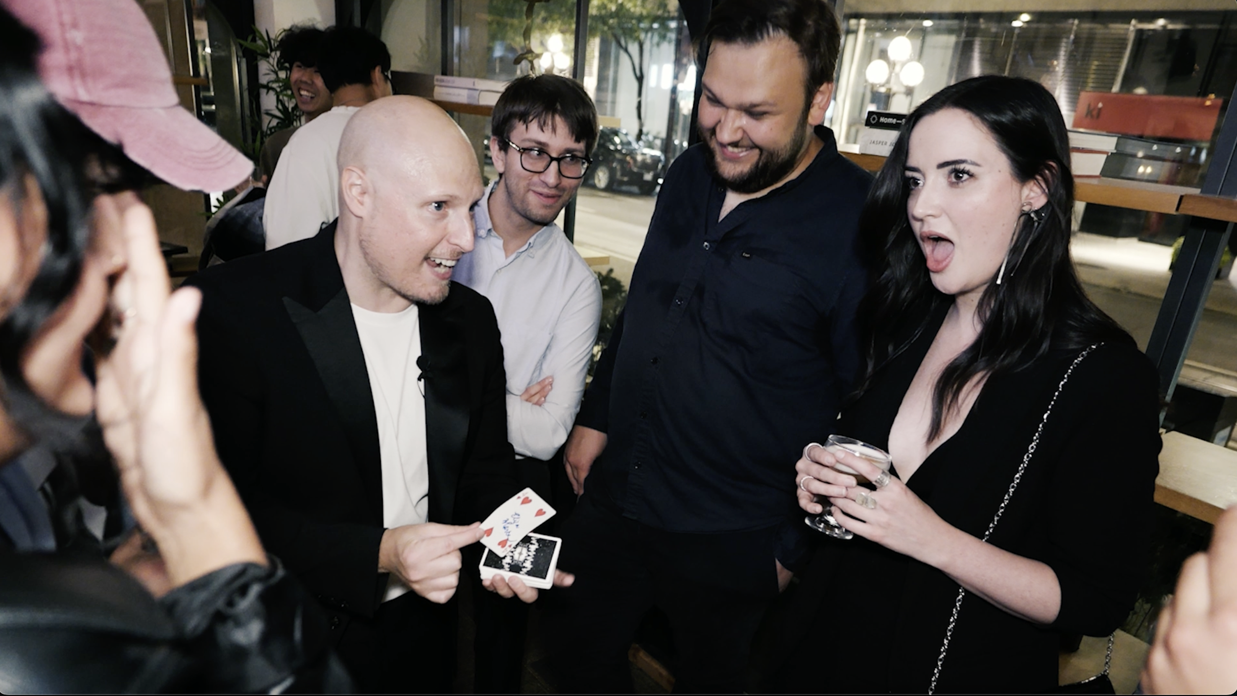 Guests amazed by card tricks and mentalism at TIFF Young Filmmakers Night