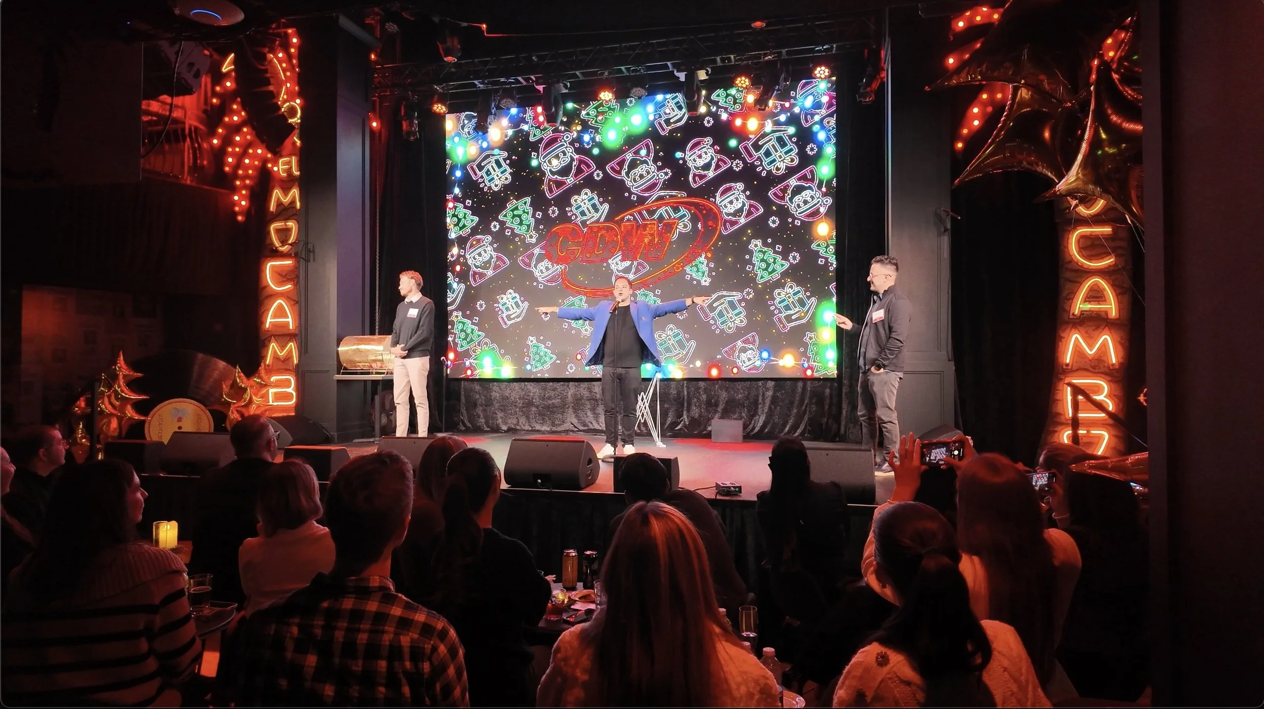 Comedy magician performing at a corporate party in Toronto