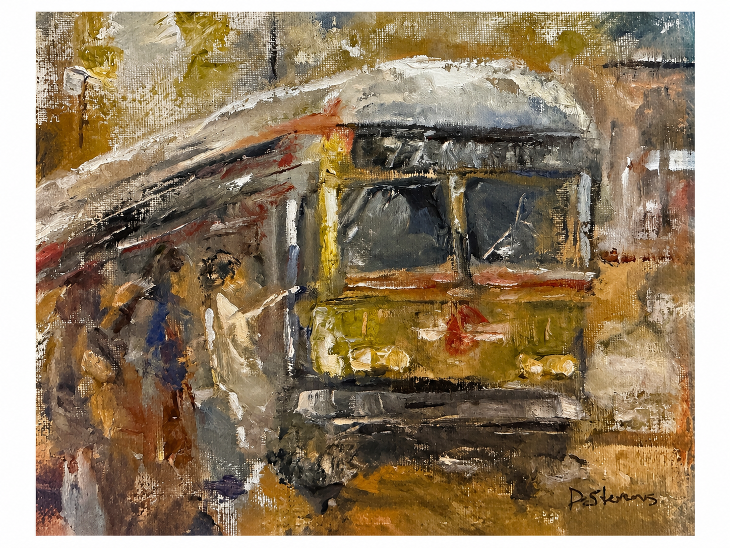 77 Bus | Oil | 10x7 | SOLD