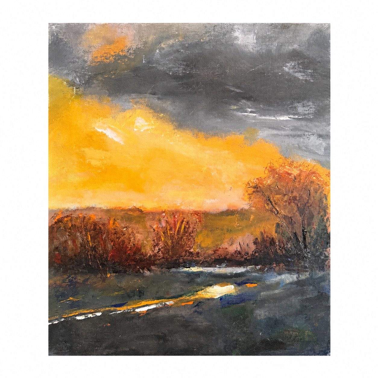 Over the Fields | Oil | 10x8 | $150