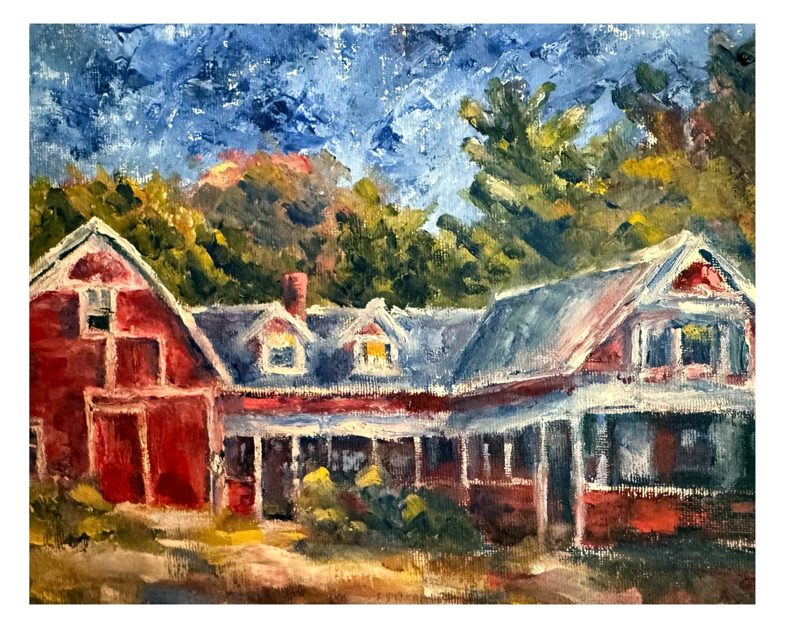 Morning Farmhouse | Oil | 8x10 | SOLD