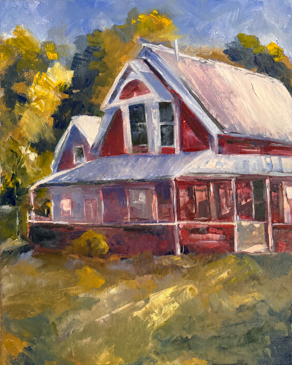 Farmhouse 3 | Oil | 16x20 | SOLD