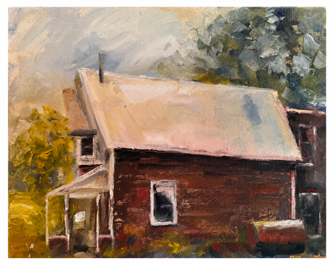 on Plains Road | Oil | 8x10 | $150