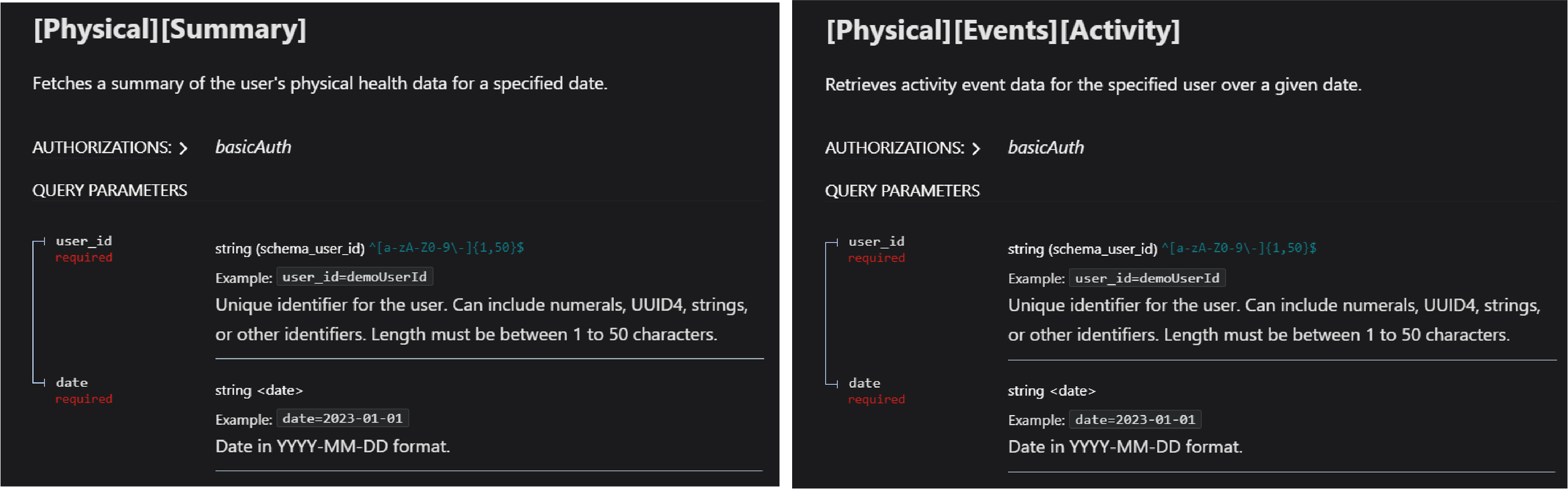 Summary vs. event