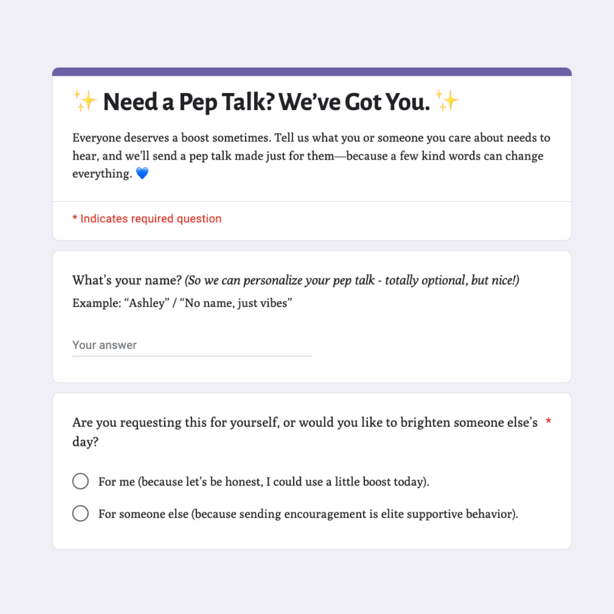 Free Personalized Pep Talks – A 30-Second Boost When You Need It Most ...