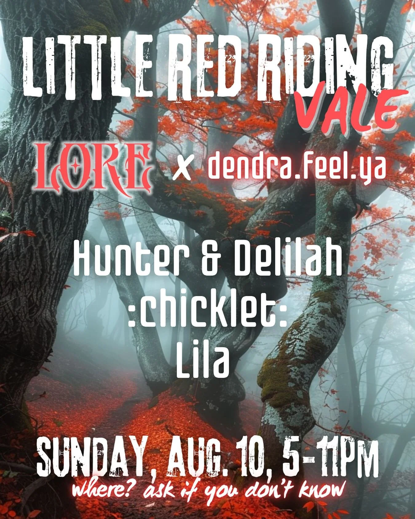 NEXT SUNDAY 🌳🔊 we&rsquo;re taking it back to the clearing in the woods where it all began, in collaboration with BK&rsquo;s longtime renegade party stewards, dendra.feel.ya! 

FREE ✅
OUTDOORS 🐞
DAY INTO NIGHT 🌆🌃
NEW NARRATION &amp; DJs 😎

step 