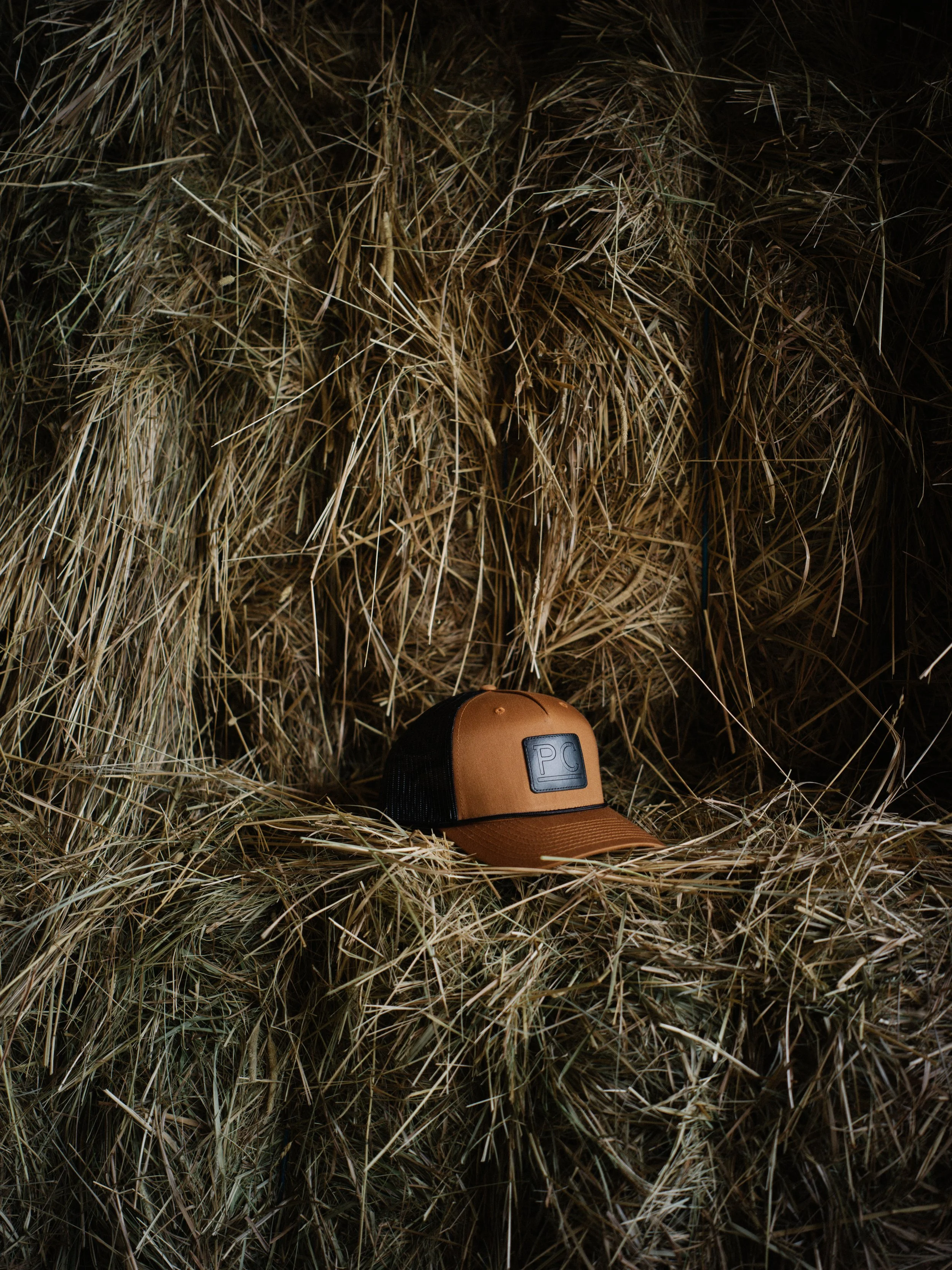 Caramel & Black Rope Trucker Hat