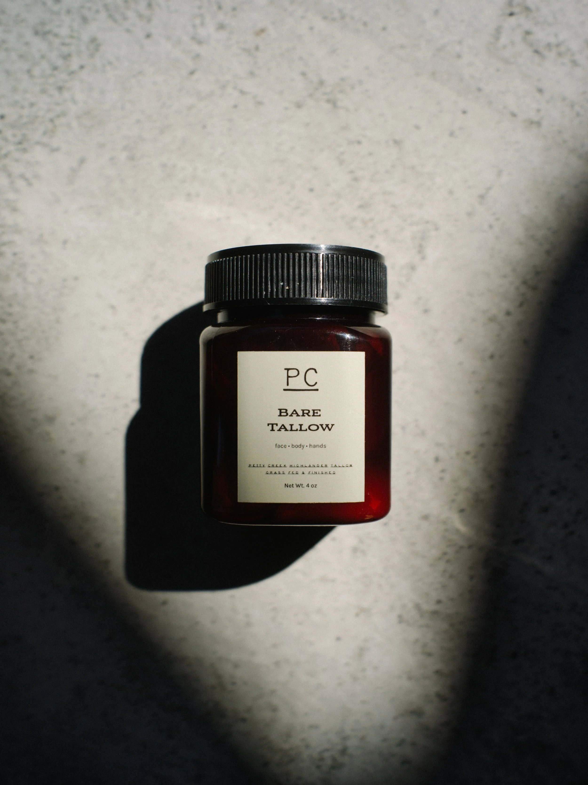 Bare Tallow – Unscented Whipped Tallow (4 oz)