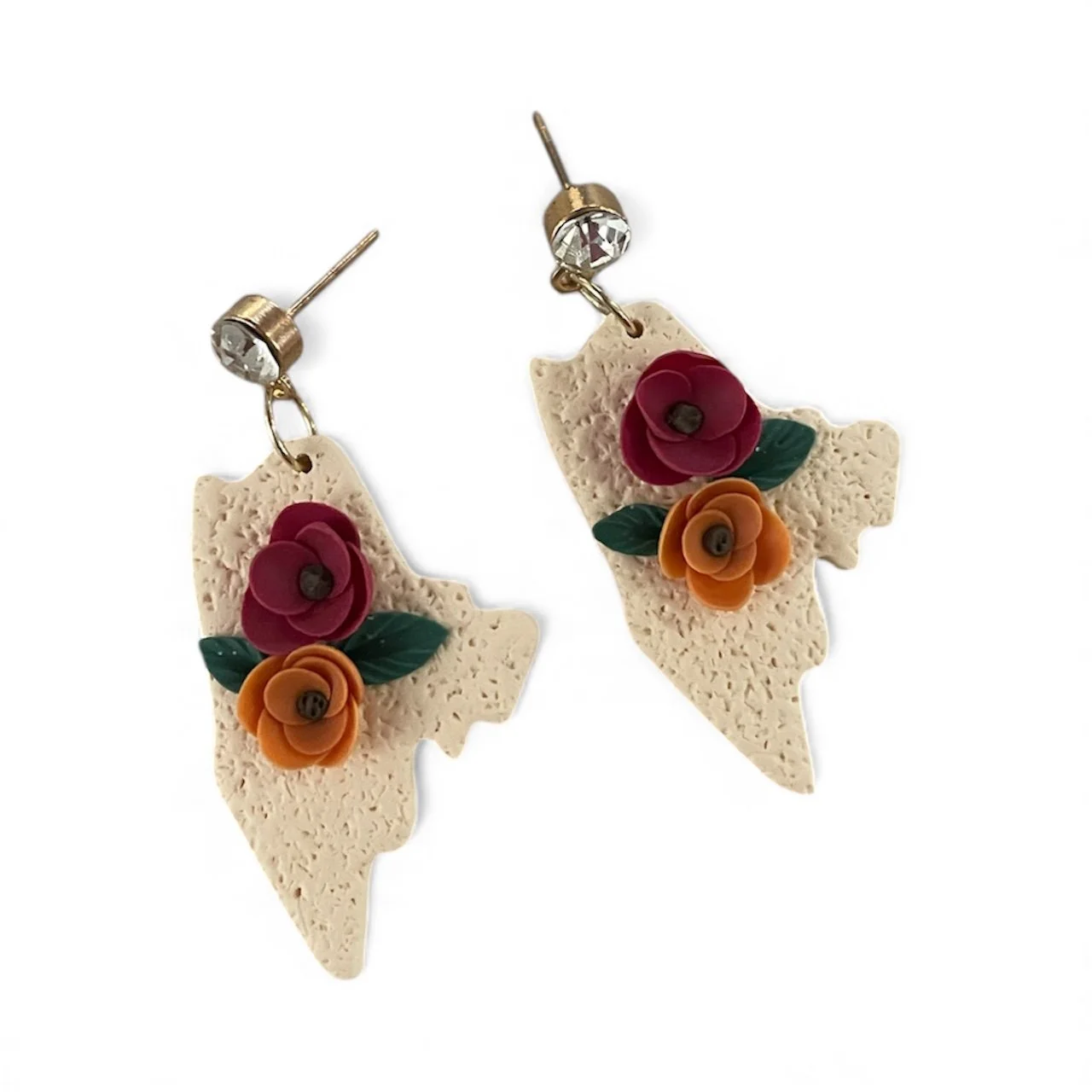 Maine Floral Silhouette Earrings