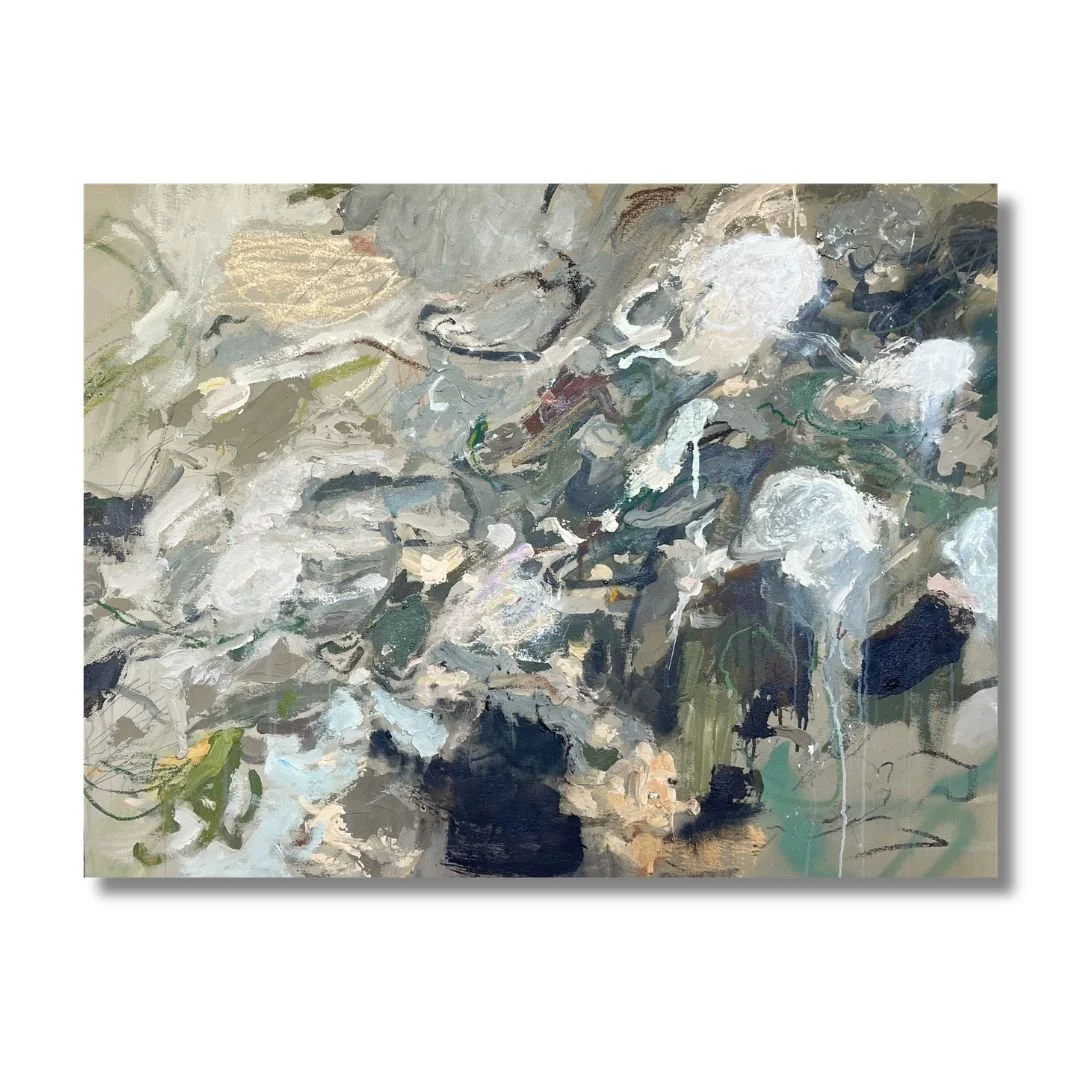 The Crepe Myrtle across the street -- 36x48