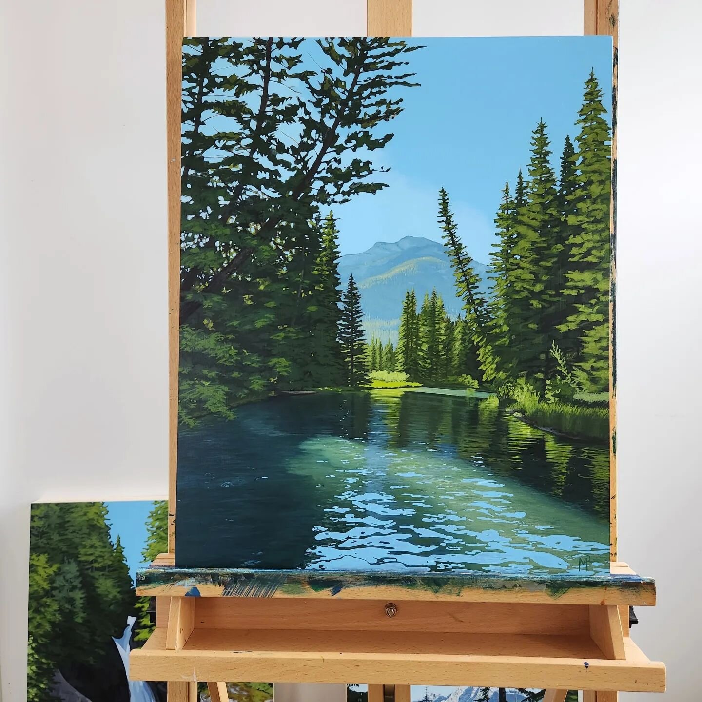 &quot;Forty Mile Creek&quot; 20 x 16&quot; Acrylic on cradled wood panel 

This set of three 20x16&quot; pieces is now complete! I usually prefer to paint from my own reference photos, but when I came across each of these pictures I knew I had to pai