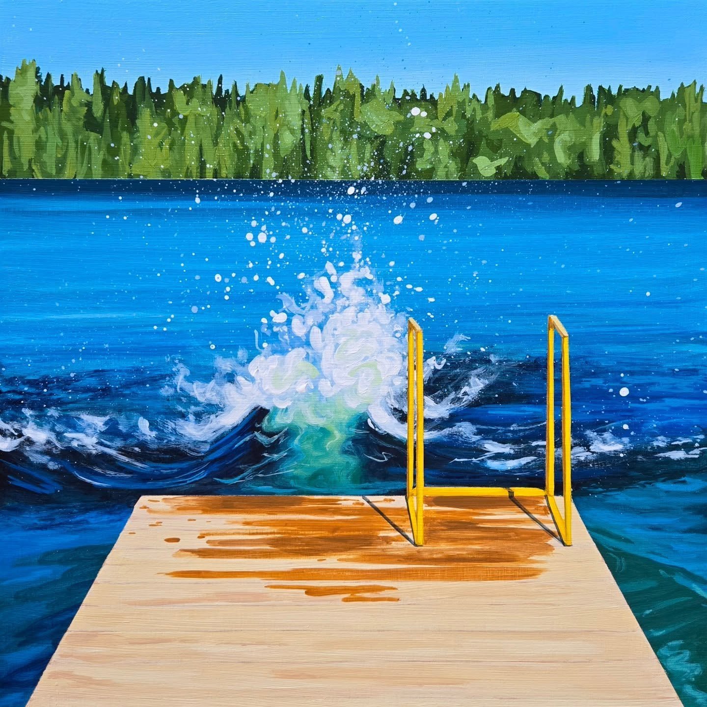 Big Splash 2 🌊
10 x 10" Acrylic on panel