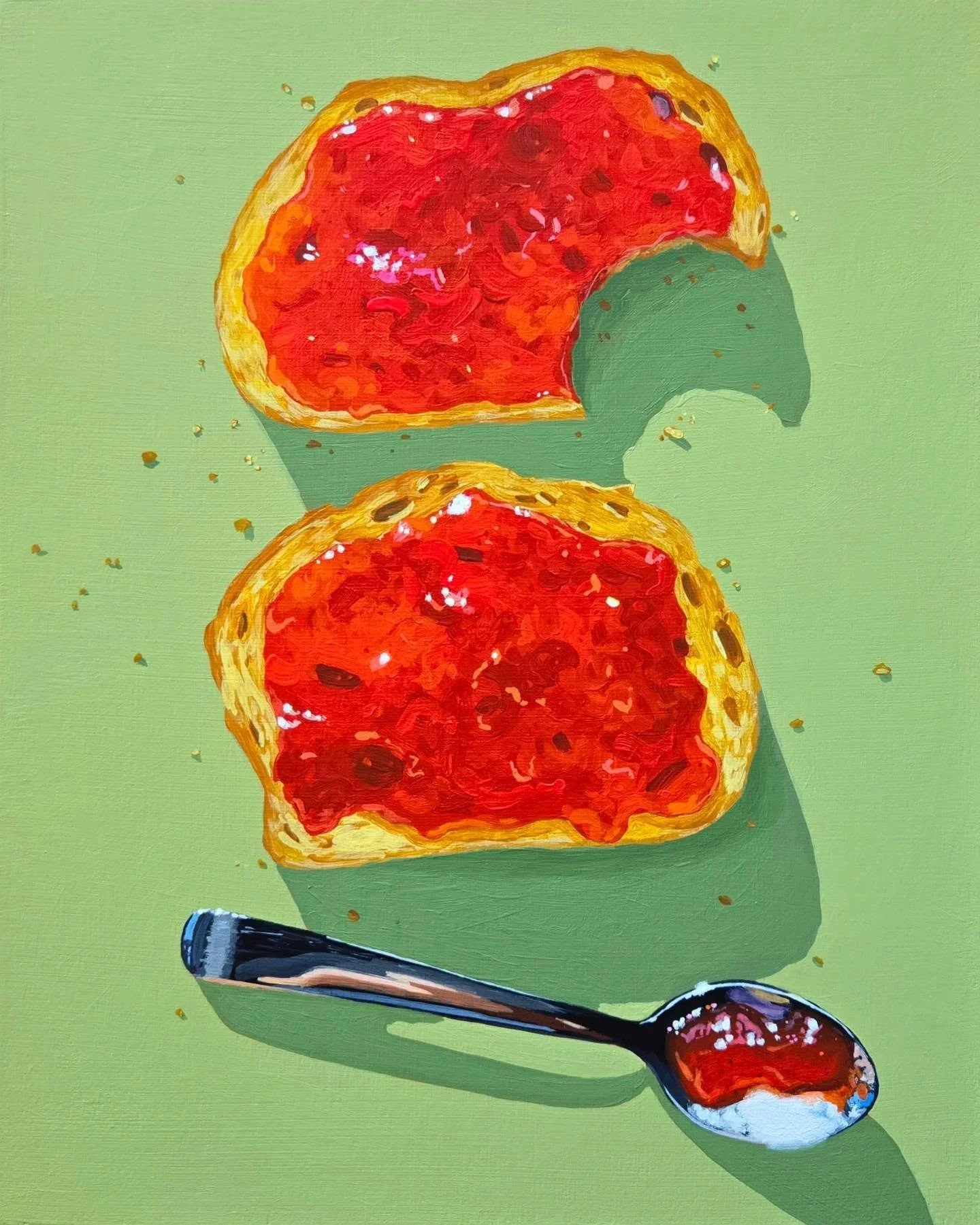 Two, Please 🍓

10 x 8 inches 
Acrylic on wood panel