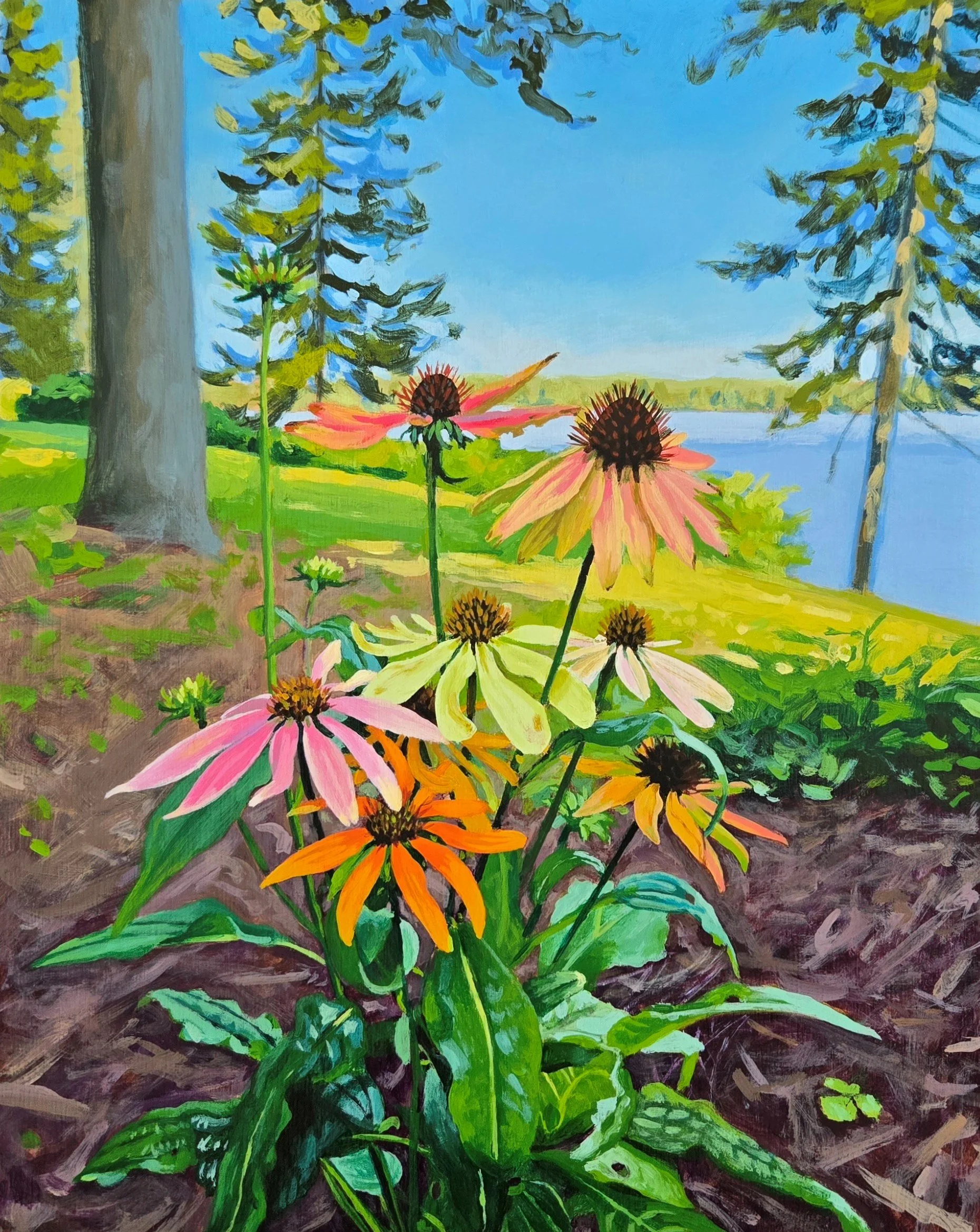 Last Flowers 10" x 8"