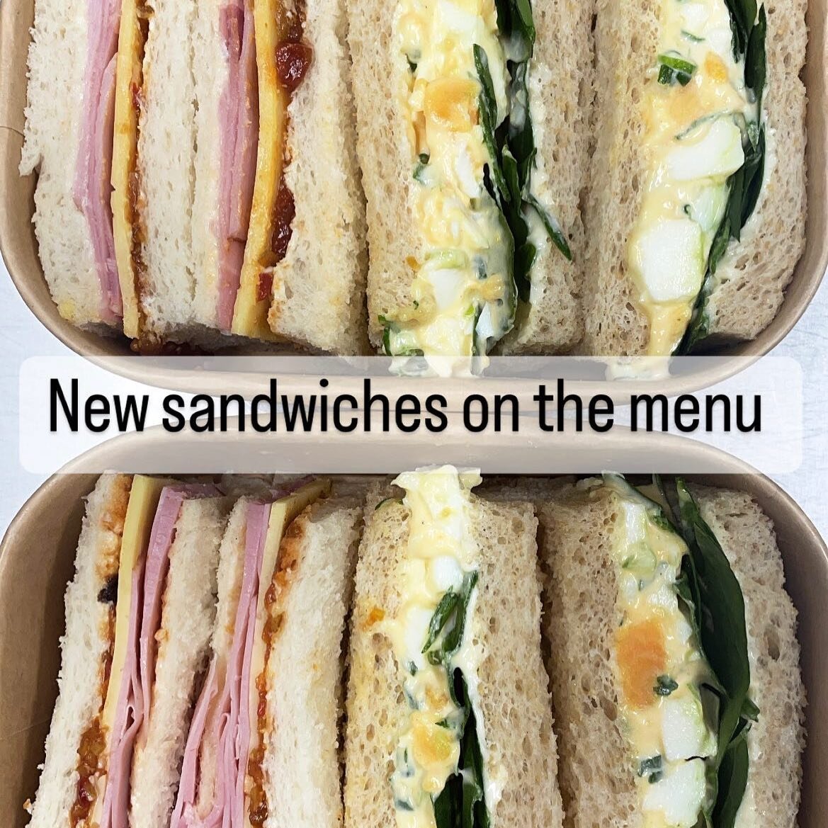 New sandwiches now available #catering #lunch #eastbentleigh