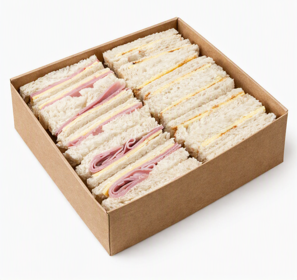 Cheese & vegemite ribbon sandwich box