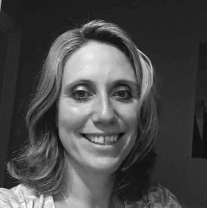Jessica Parkin FCA, Financial Controller at Dot Loves Data, black and white portrait