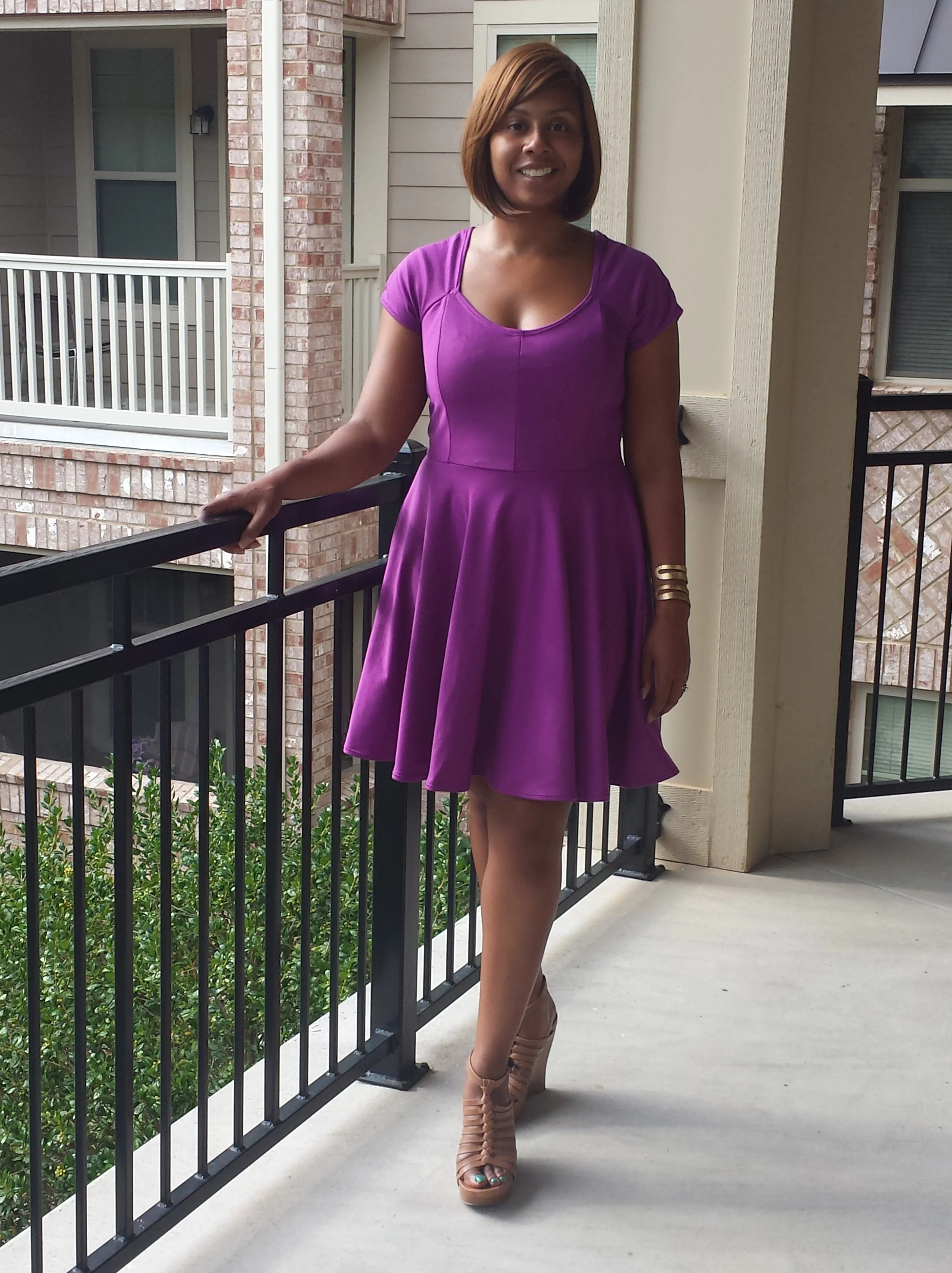 Violet Skater Dress - McCalls 6754