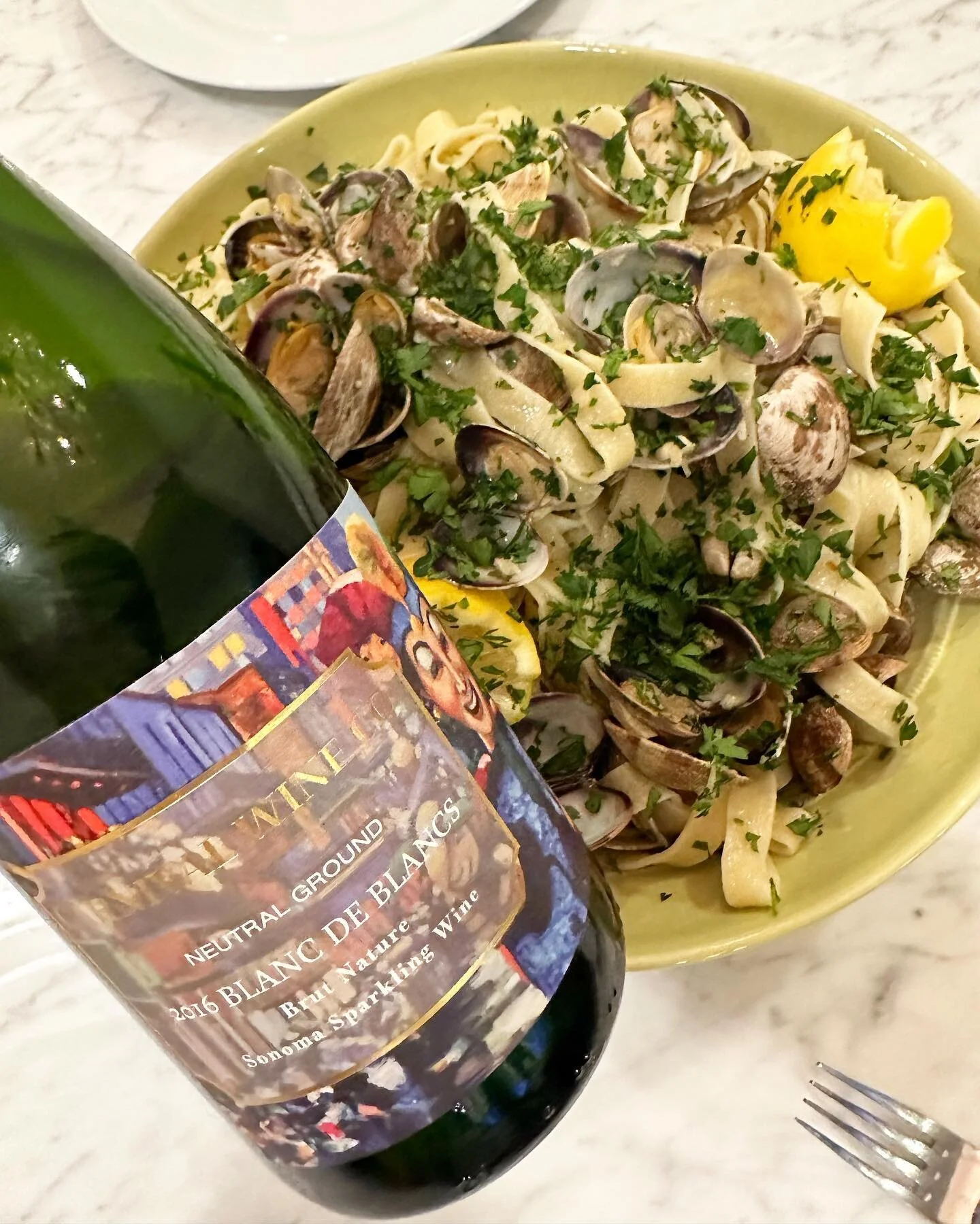 Seafood is always a good pair with our 2016 Blanc de Blancs.  Join our mailing list by heading over to our website to be included all the fun.