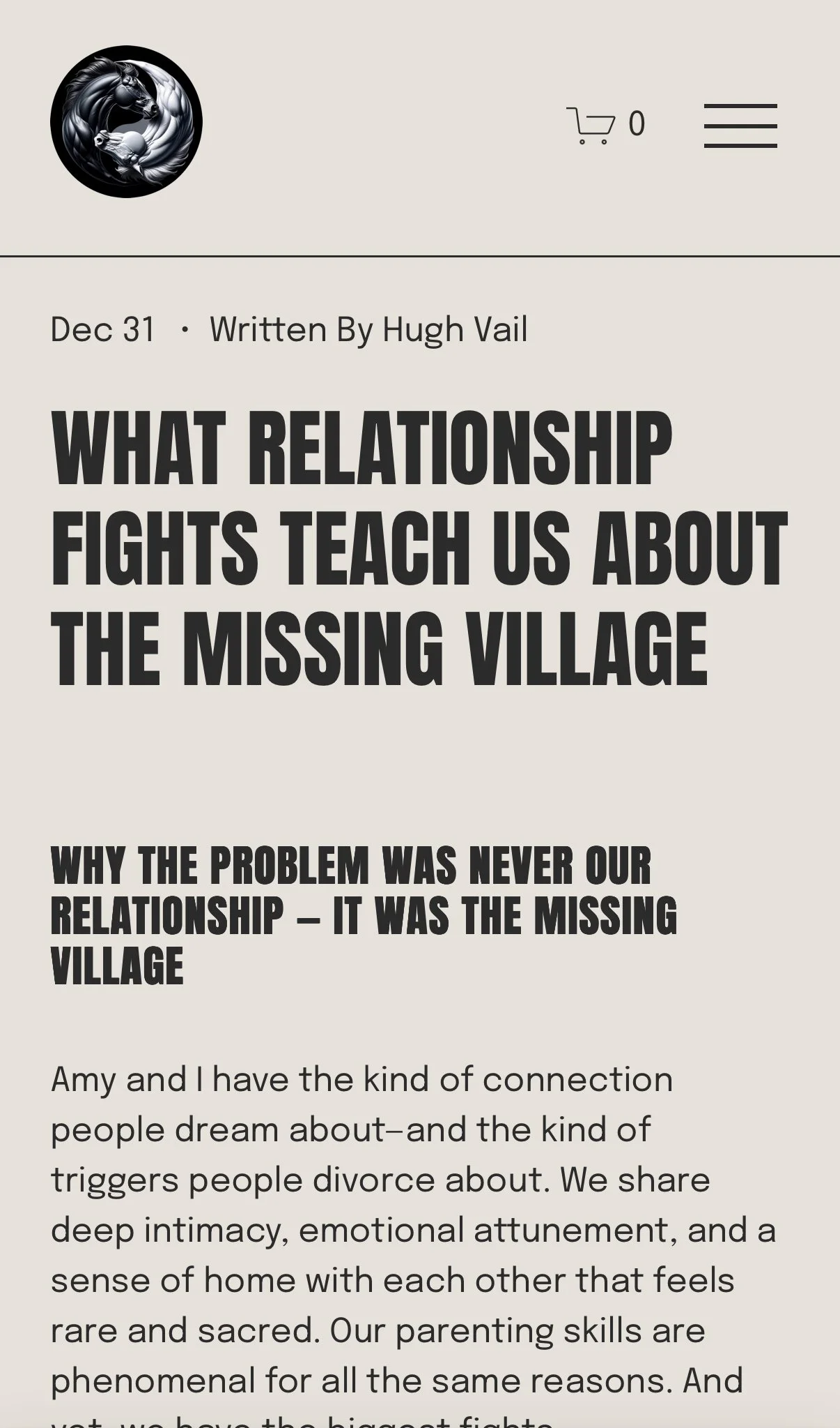 What Our Fights Teach us About the Missing Village