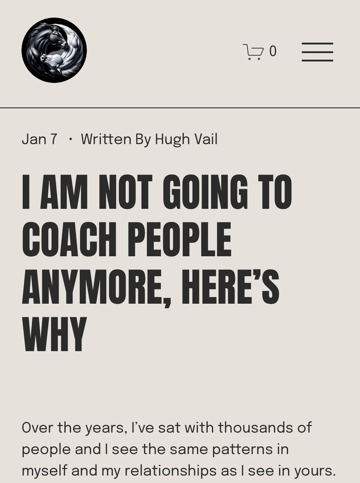 I am not going to coach people anymore, here’s why