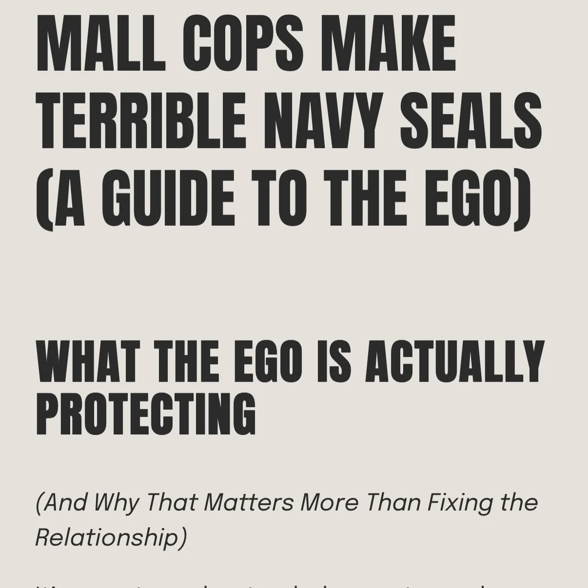 We keep trying to fix our relationships, but the real issue is that our ego is protecting old wounds and calling it self-defense.
This article shows how awareness &mdash; not fixing, not ego death &mdash; is what actually restores connection.

Dr. Ji