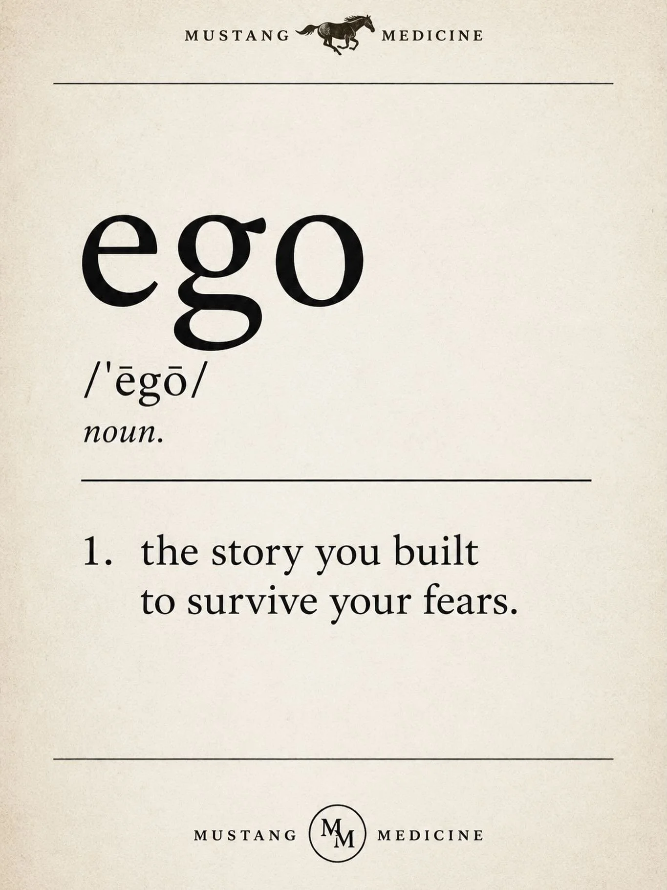 Separation is the oxygen that Ego breathes to survive. Better than, worse than, smarter than, dumber than (comparison by separation) is what the ego feeds on. Fear is its beating heart. Seeing that separation is an illusion is the medicine the ego ne
