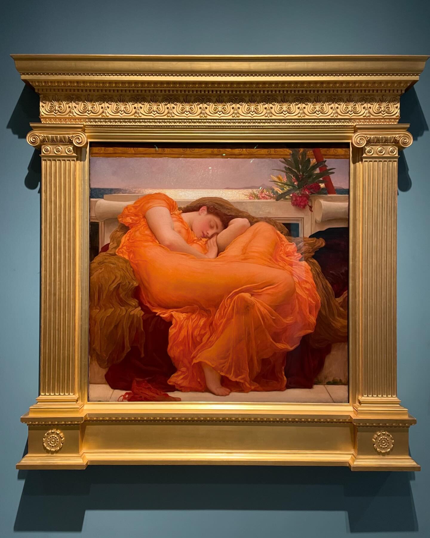 I know I&rsquo;ve posted about Flaming June before, but there is some exciting news - for the first time in 125 years, she is back at the Royal Academy in London! Usually the painting is held at an art museum in Puerto Rico, so if you&rsquo;d like to