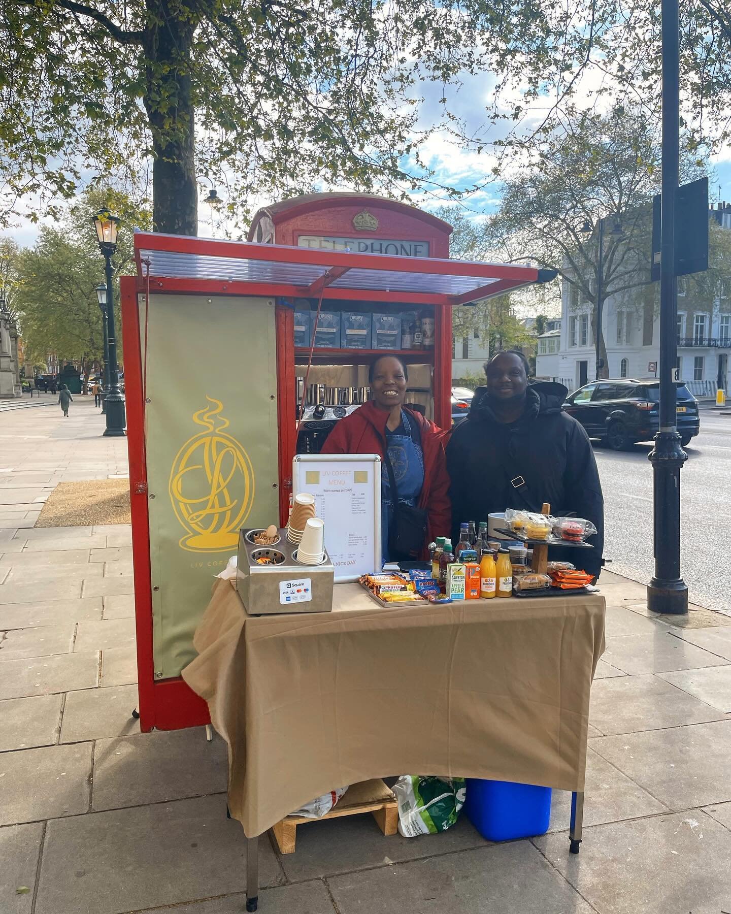Have you visited this cute new phone box cafe outside the V&amp;A Museum?

Liv Coffee, run by the delightful Livinia with help from her son Darrell, opened last week in one of London&rsquo;s historic red phone boxes. They serve a variety of teas, cof