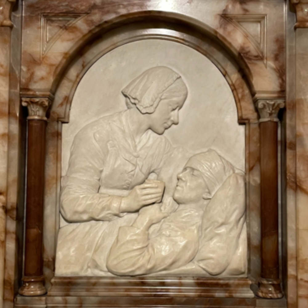 Memorial to Florence Nightingale in St Paul's Cathedral, London