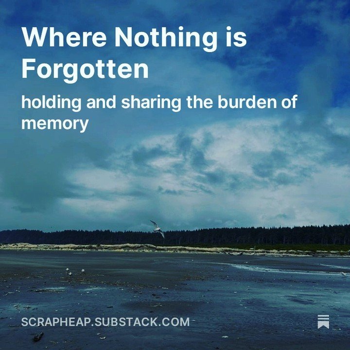 The first anniversary of my mother's death was last week. In this month's scrapheap, I consider how memories are shared, lost, and held by the collective. (Link in bio)

Tomorrow, on Mother's Day, I'll remember my mama by sticking my hands in the ear