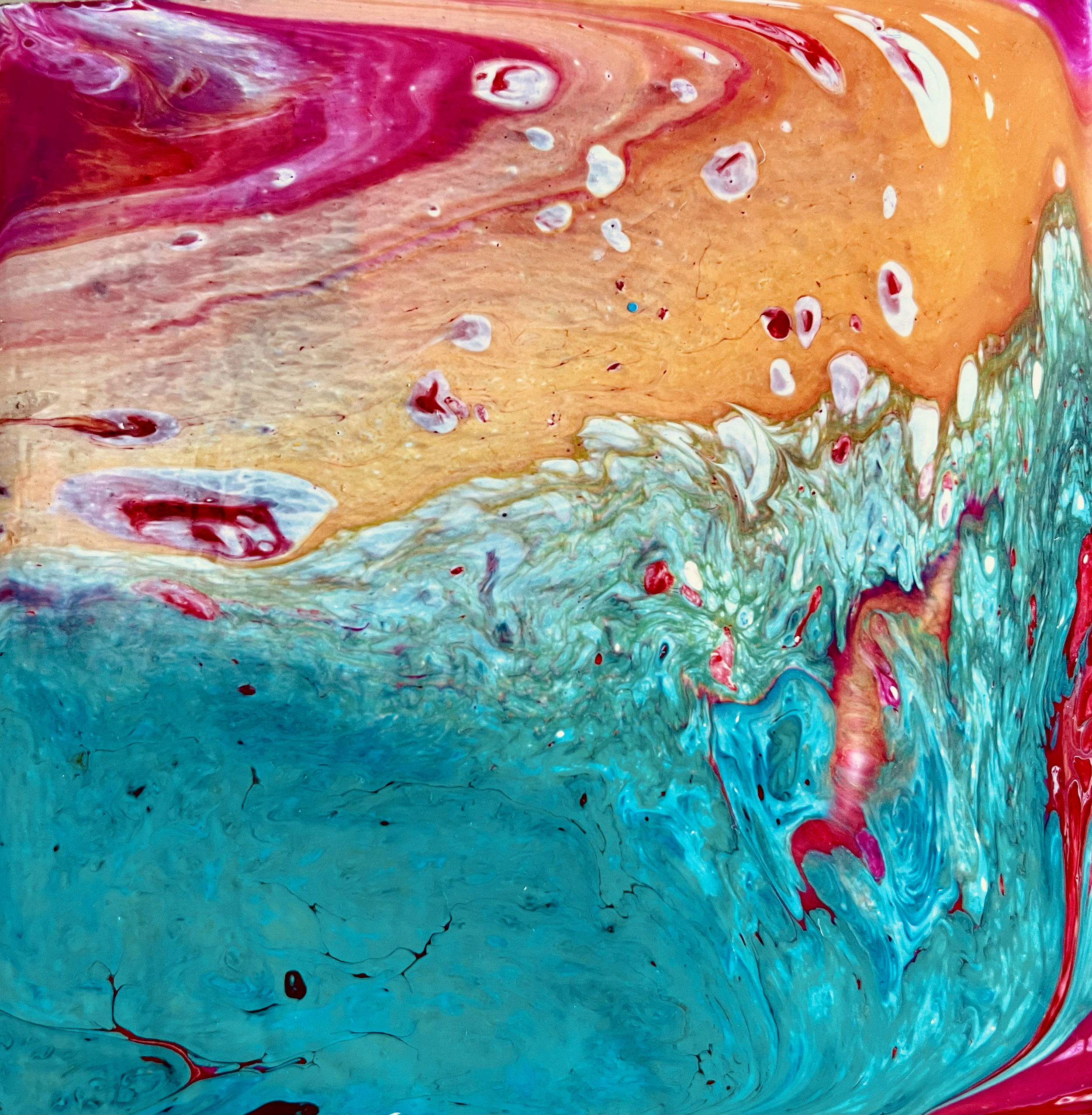 "Swirled Sky" 20x20 Mixed Media SOLD